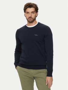 Aeronautica Militare Sweter 242MA1502L506 Granatowy Regular Fit