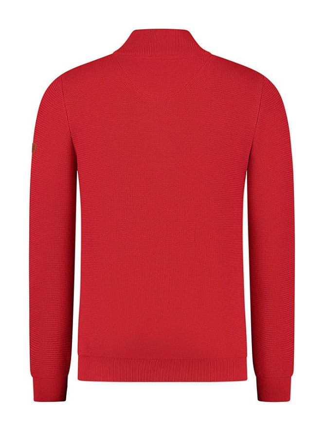 MGO leisure wear Kardigan "Lund" w kolorze czerwonym rozmiar: XL