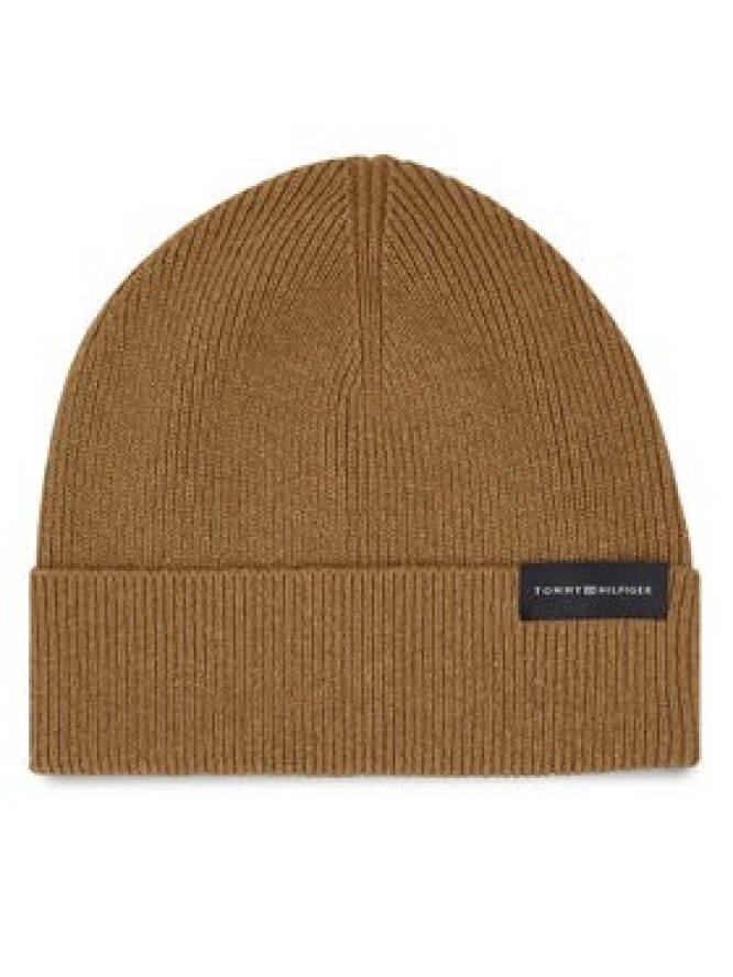 Tommy Hilfiger Czapka Uptown Wool Beanie AM0AM11483 Beżowy