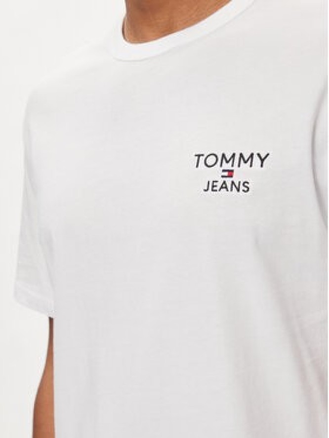 Tommy Jeans T-Shirt DM0DM18872 Biały Regular Fit