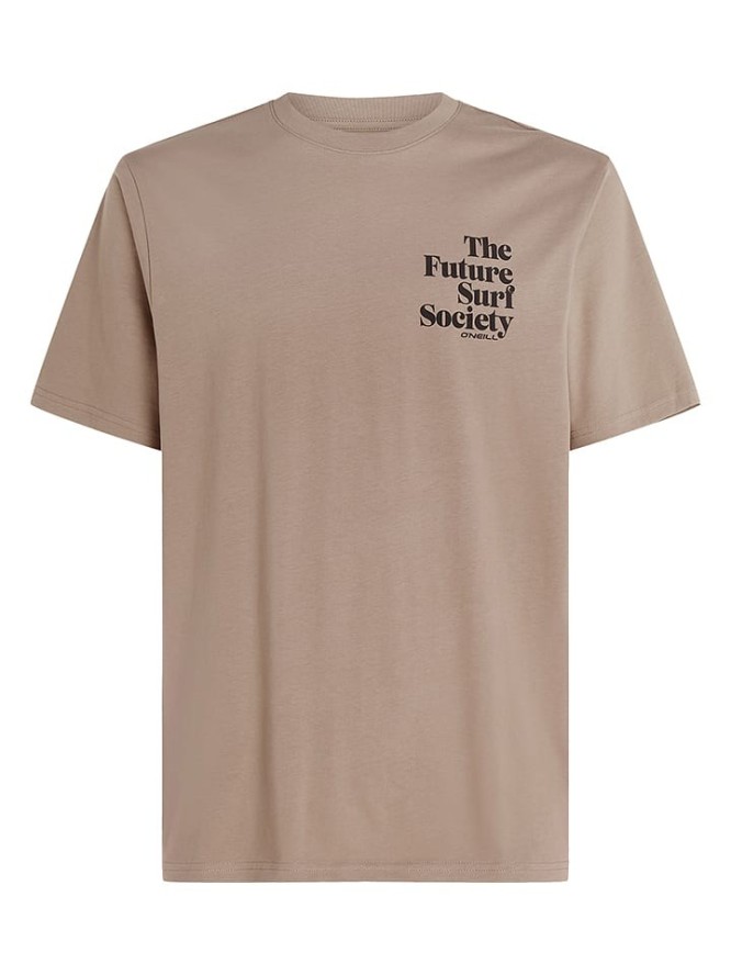 O´NEILL Koszulka "Future Surf Society" w kolorze jasnobrązowym rozmiar: S