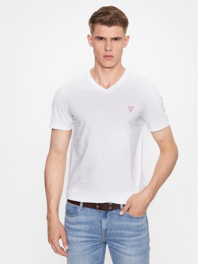 Guess T-Shirt M2YI37 I3Z14 Biały Slim Fit