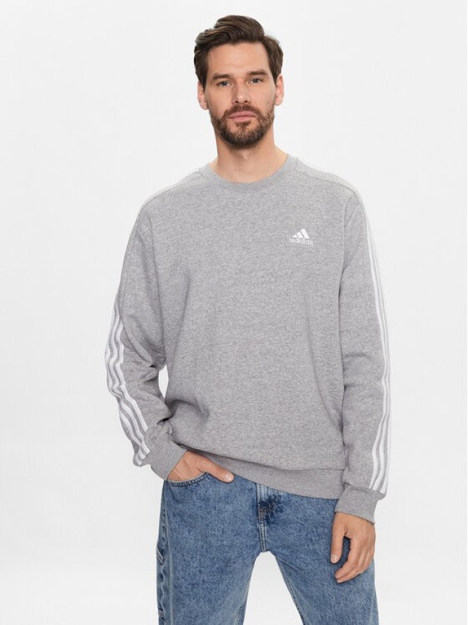 adidas Bluza Essentials IJ6470 Szary Regular Fit