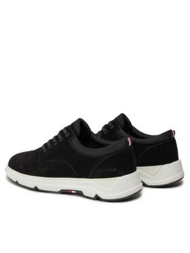 Tommy Hilfiger Sneakersy Casual Hilfiger Hybrid Suede FM0FM04996 Czarny