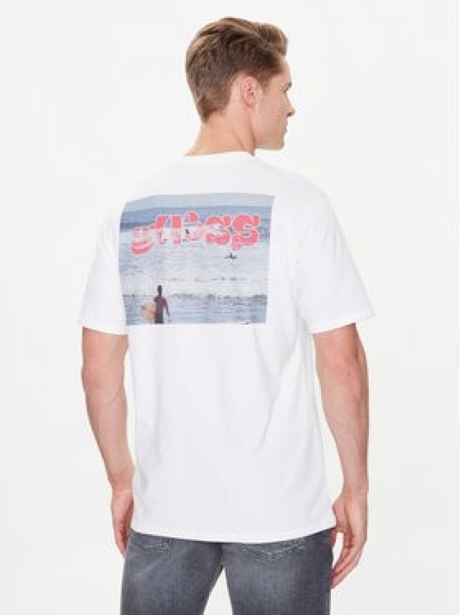 Guess T-Shirt Vintage Surf F3GI03 I3Z14 Biały Regular Fit