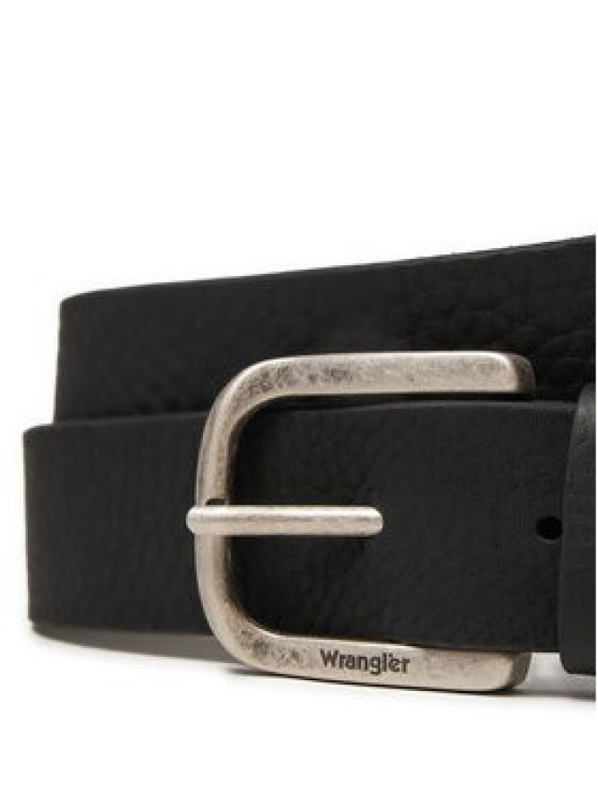 Wrangler Pasek Męski Full Grain 112358071 Czarny