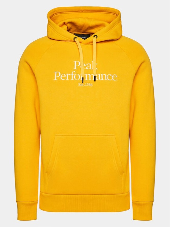 Peak Performance Bluza Original G77756420 Żółty Regular Fit