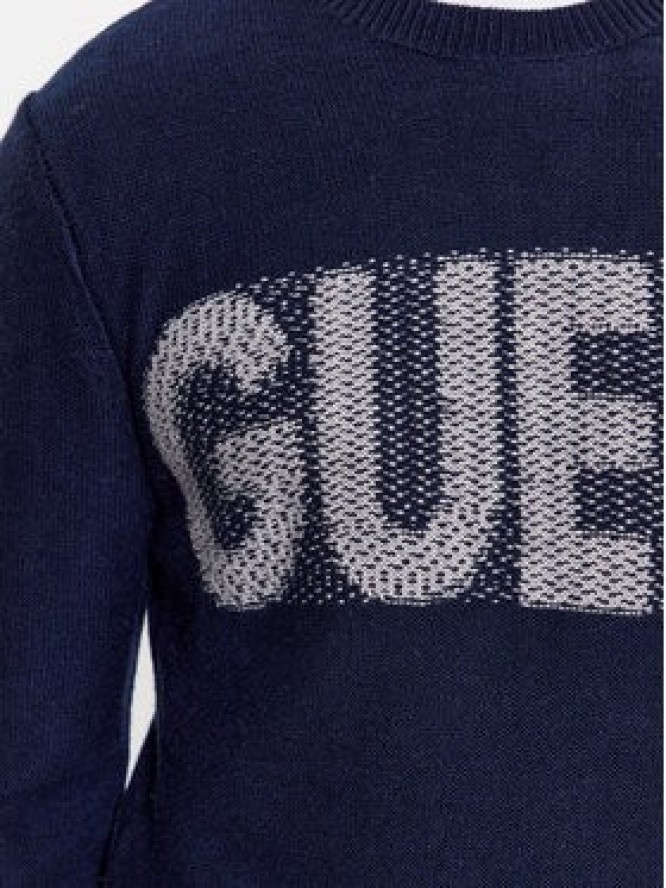 Guess Sweter M3BR50 Z38V2 Granatowy Regular Fit