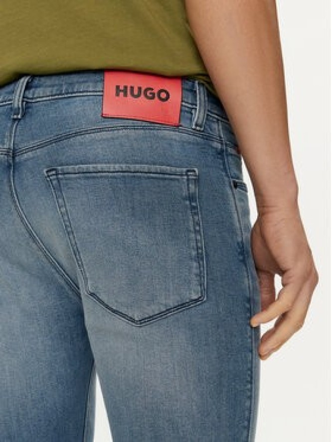 Hugo Jeansy 50517524 Niebieski Extra Slim Fit
