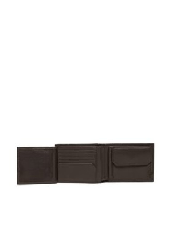 Calvin Klein Duży Portfel Męski Warmth Trifold 10Cc W/Coin L K50K507969 Brązowy