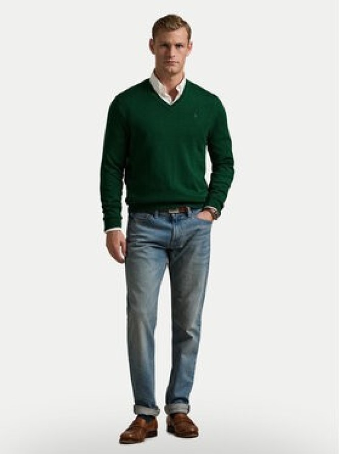 Polo Ralph Lauren Sweter 710876338013 Zielony Regular Fit