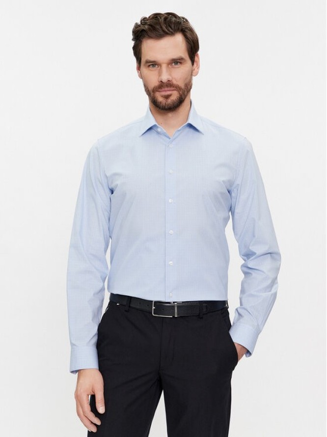 Calvin Klein Koszula K10K112103 Błękitny Slim Fit