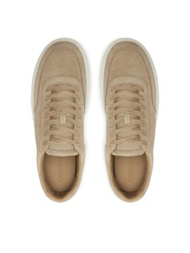 Calvin Klein Sneakersy Lace Up Suede HM0HM01792 Beżowy