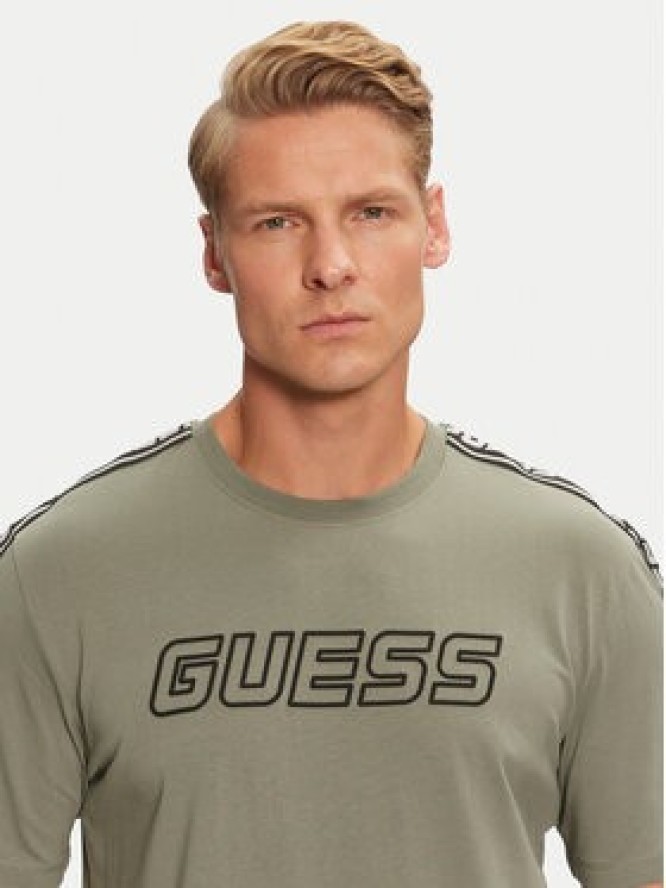 Guess T-Shirt Arlo Z4GI18 J1314 Zielony Regular Fit