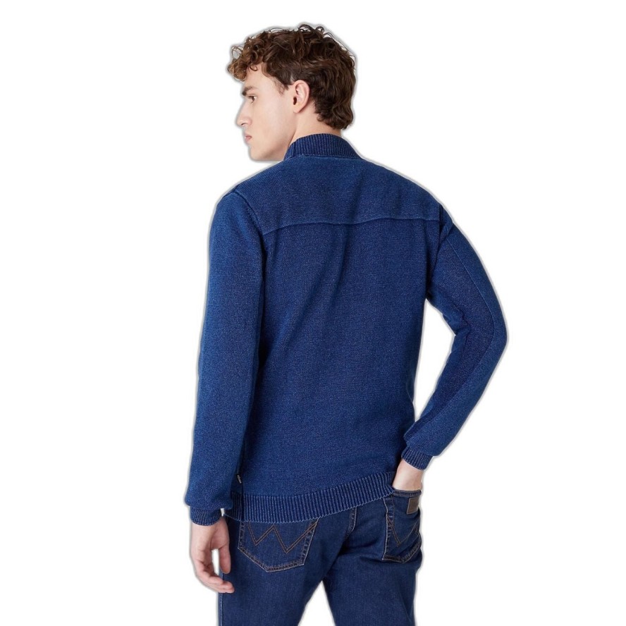 WRANGLER STRUCTURED KINT MĘSKA BLUZA DARK INDIGO W8B8QSX1E