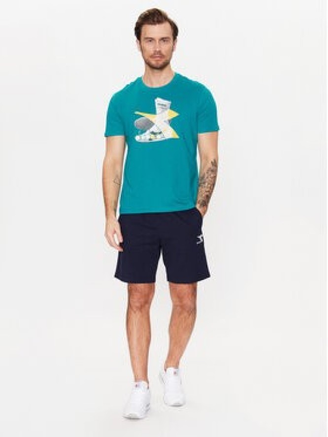 Diadora T-Shirt Ss Archive 102.179300 Niebieski Regular Fit