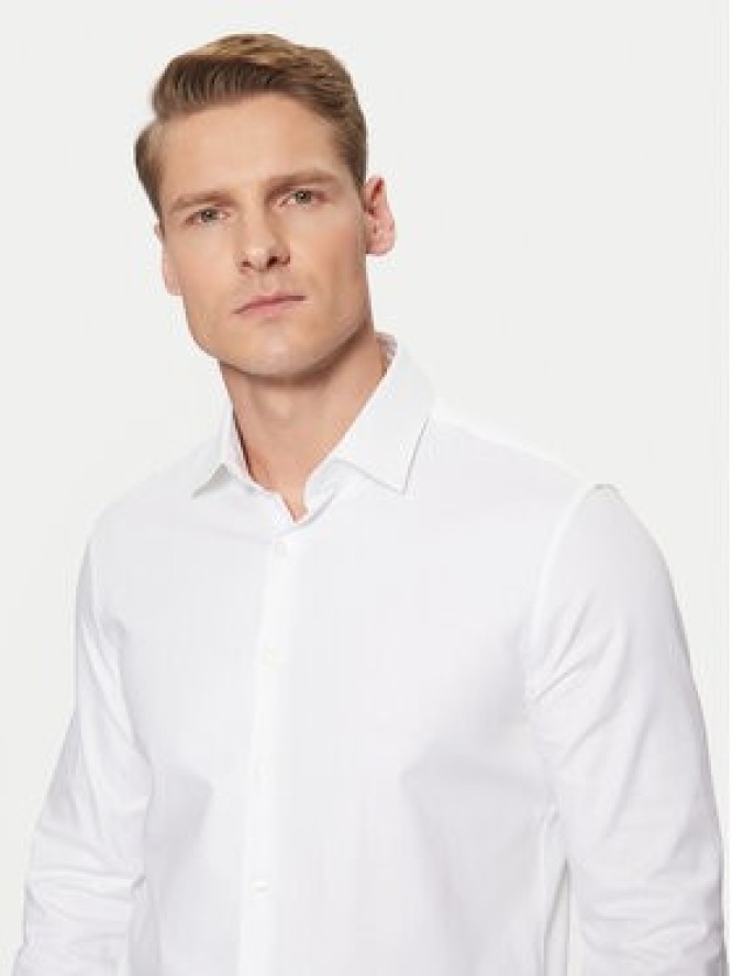 Calvin Klein Koszula K10K113851 Biały Slim Fit