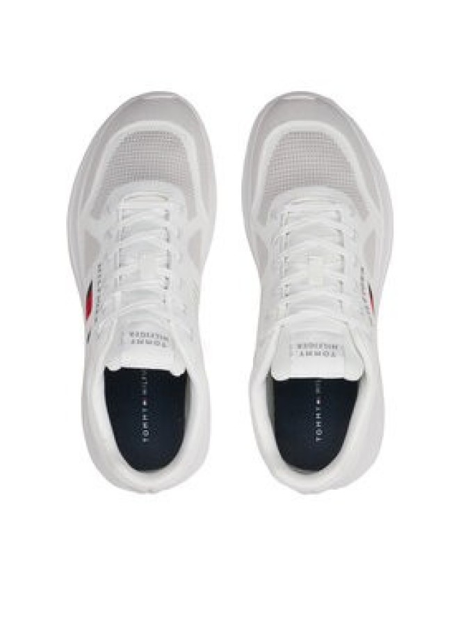 Tommy Hilfiger Sneakersy Modern Runner Knit Evo Ess FM0FM05245 Biały