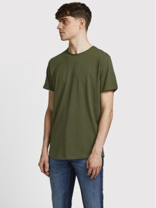 Jack&Jones T-Shirt Basher 12182498 Zielony Regular Fit