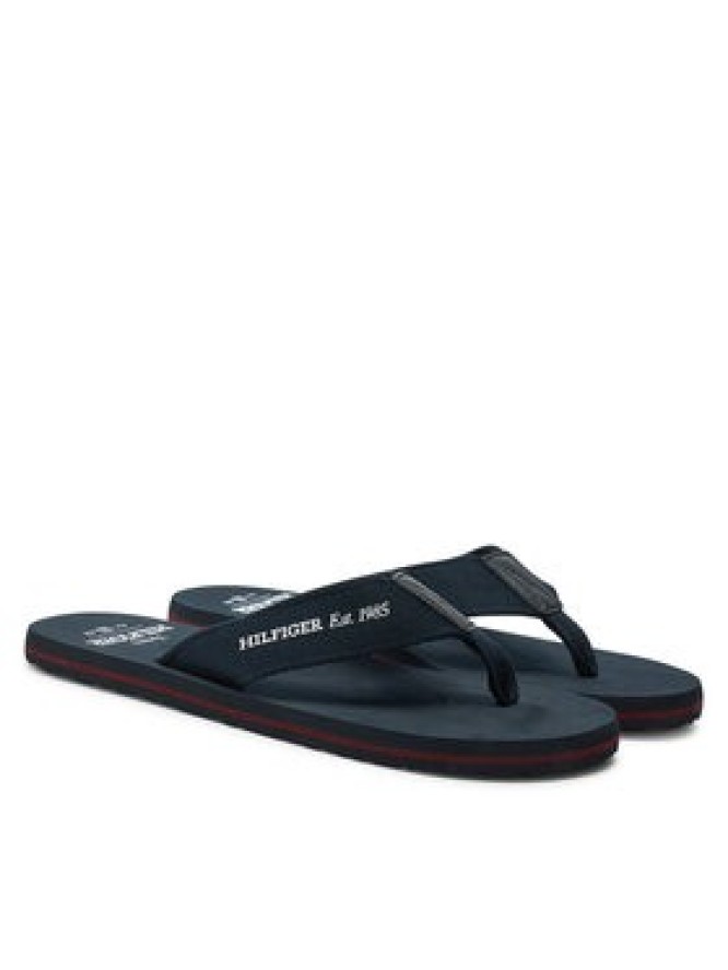 Tommy Hilfiger Japonki Hilfiger 85 Beach Sandal FM0FM05339 Granatowy