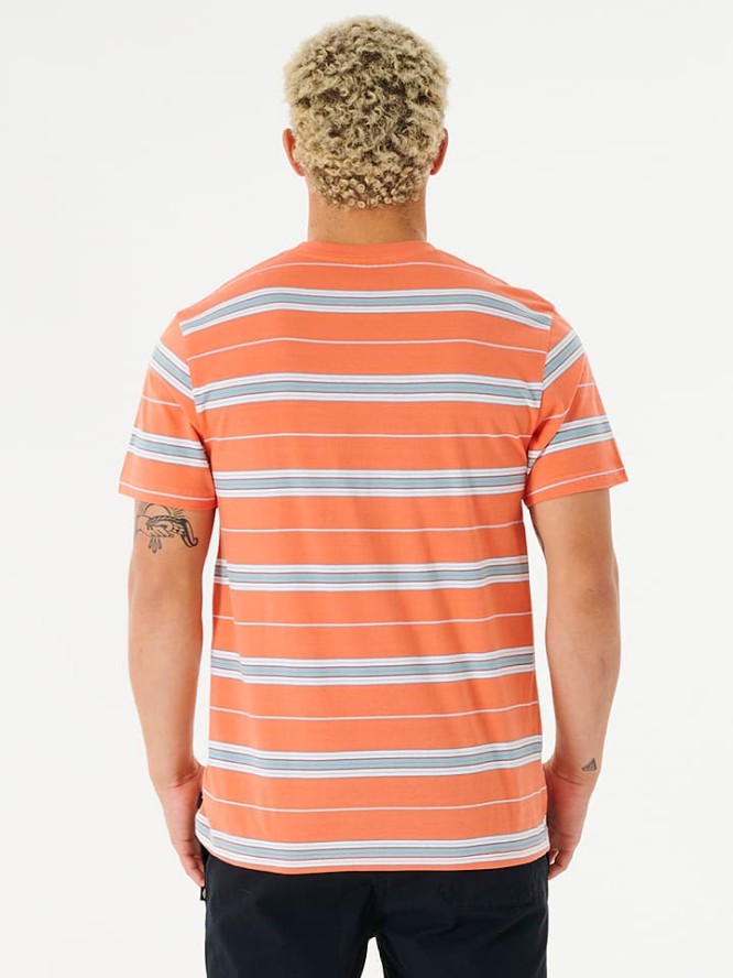 Rip Curl Koszulka "Surf Revival" w kolorze pomarańczowym ze wzorem rozmiar: S