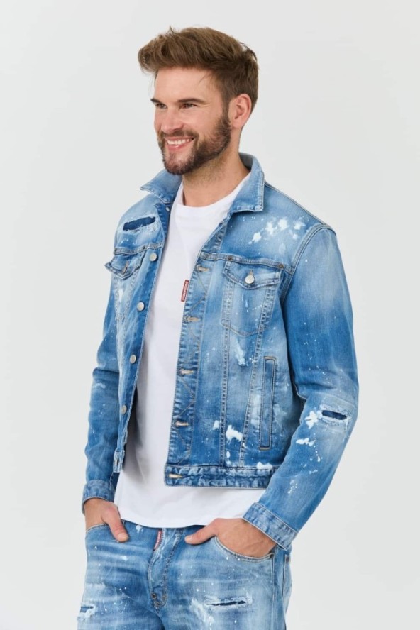 DSQUARED2 Kurtka jeansowa Dan Jean Jacket