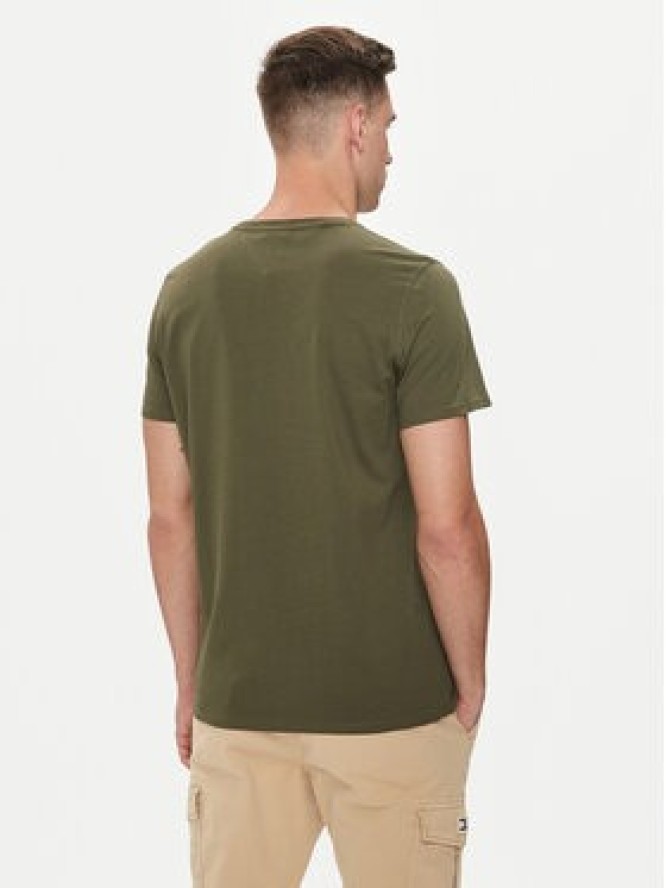 Tommy Jeans T-Shirt DM0DM04411 Zielony Regular Fit