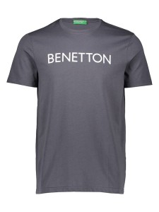 Benetton Koszulka w kolorze szarym rozmiar: M