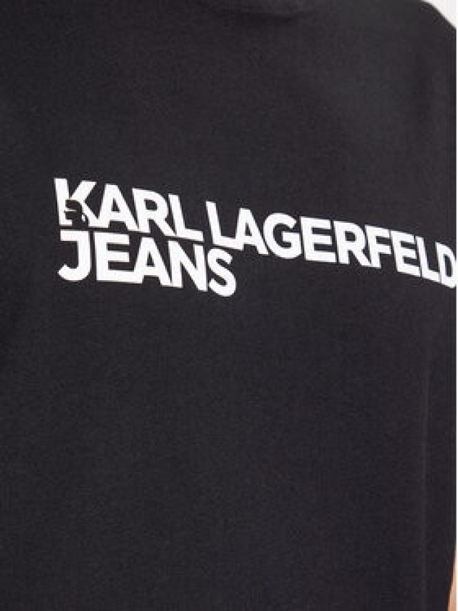 Karl Lagerfeld Jeans T-Shirt 235D1707 Czarny Regular Fit