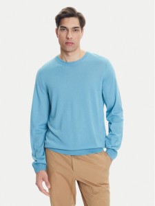BOSS Sweter Leno-P 50468239 Błękitny Slim Fit