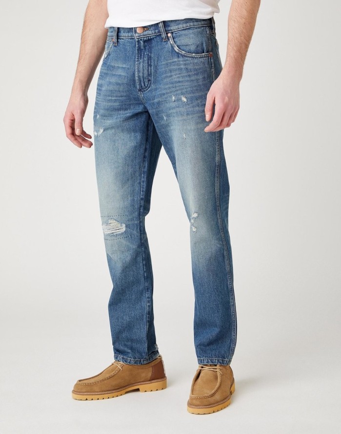 MĘSKIE SPODNIE JEANSOWE WRANGLER GREENSBORO ROUGH RIDER W15QY1367