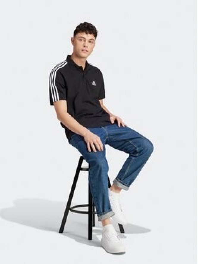 adidas Polo Essentials Piqué Embroidered Small Logo 3-Stripes Polo Shirt IC9310 Czarny Regular Fit