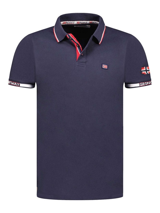 Geographical Norway Koszulka polo "Kauge" w kolorze granatowym rozmiar: M