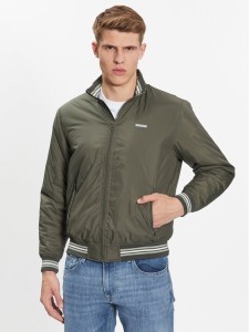 Pepe Jeans Kurtka bomber PM402798 Zielony Regular Fit