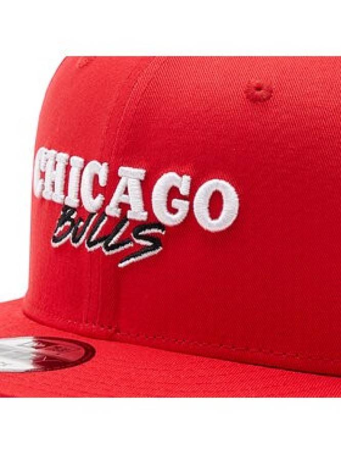 New Era Czapka z daszkiem 9Fifty Chicago Bulls Script Team 60285205 Czerwony