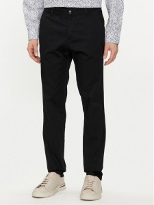 Sisley Chinosy 4AIHSF021 Czarny Slim Fit