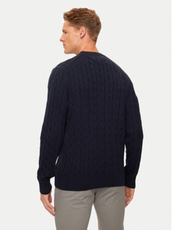 Gant Sweter 8050601 Granatowy Regular Fit