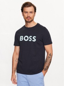 Boss T-Shirt 50488793 Granatowy Regular Fit