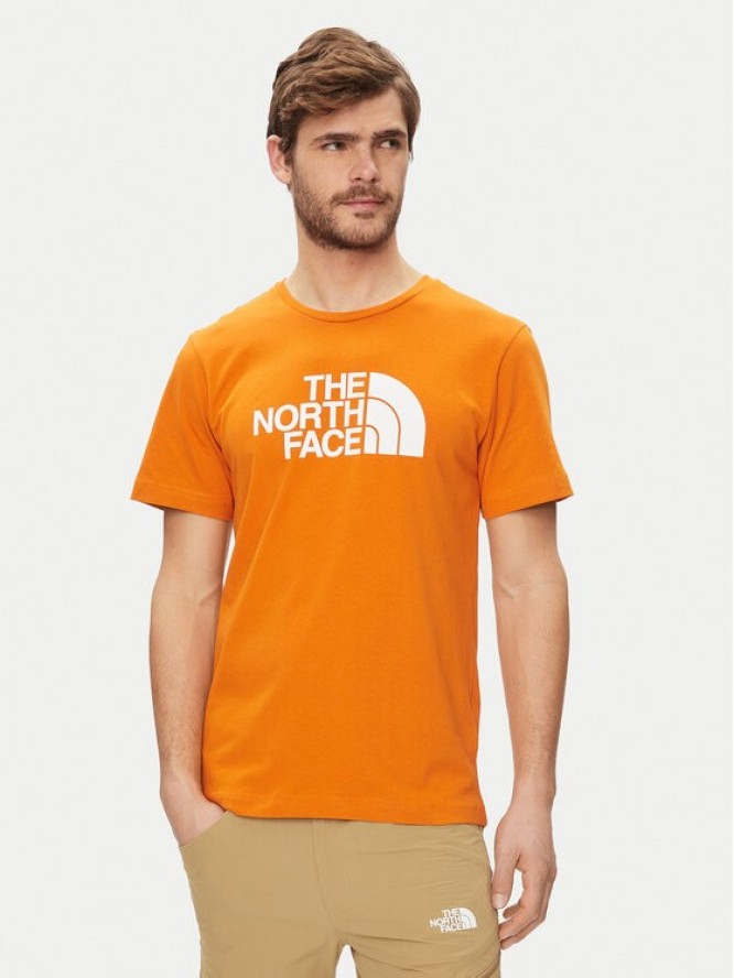 The North Face T-Shirt Easy NF0A87N5 Pomarańczowy Regular Fit