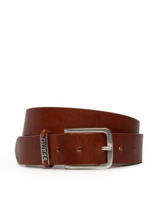 Guess Pasek Męski Detailed Loop Belt M4BZ29 L0VE0 Brązowy