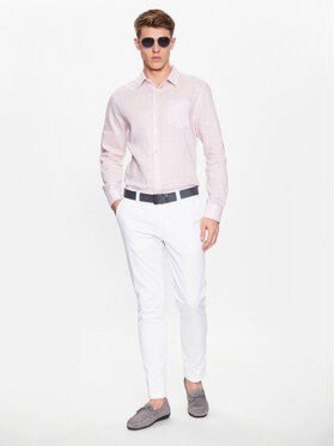 Guess Koszula Island M2YH44 WERX0 Różowy Slim Fit