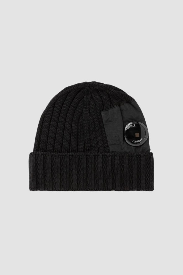 C.P. COMPANY Czarna czapka Knit Cap