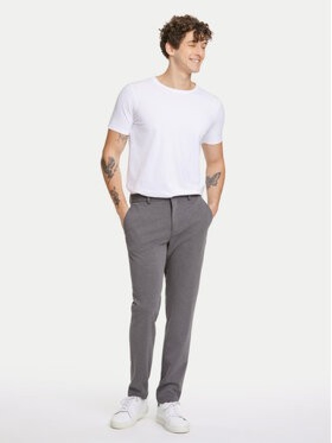 Lindbergh Chinosy 30-006052 Szary Slim Fit