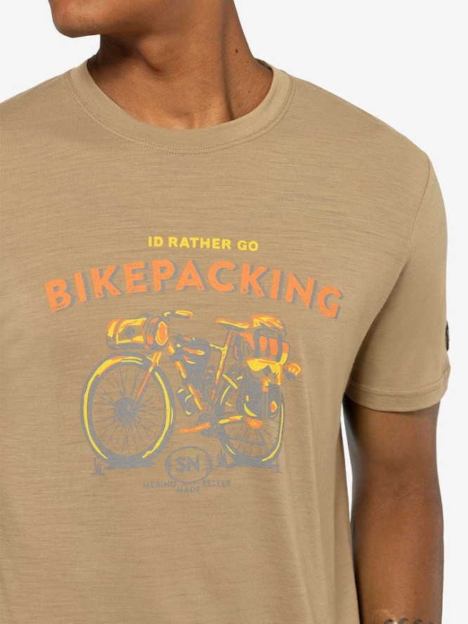 super.natural Koszulka "Bikepacking" w kolorze beżowym rozmiar: M