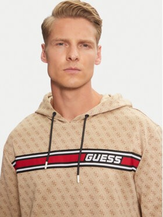 Guess Bluza New Korbin Z4BQ30 FL04Q Beżowy Regular Fit