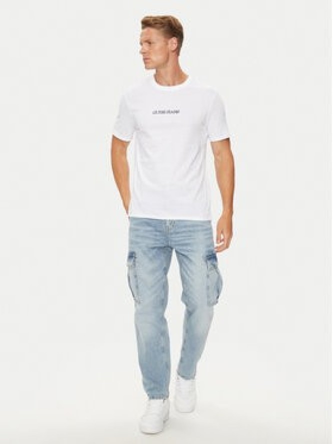 Guess Jeans T-Shirt M4YI52 K8HM0 Biały Slim Fit