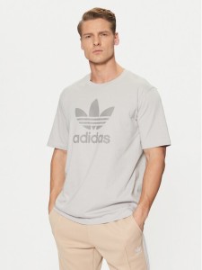 adidas T-Shirt adicolor Trefoil JP2548 Szary Regular Fit