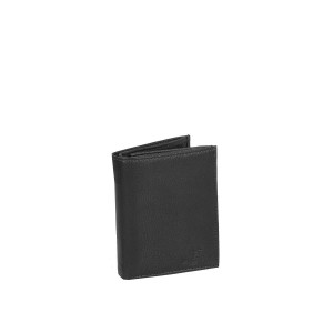 MUSTANG Livorno Wallet Tall Model UNIWERSALNY SKÓRZANY PORTFEL PREMIUM POJEMNY NA KARTY SKÓRA BLACK 06.103200