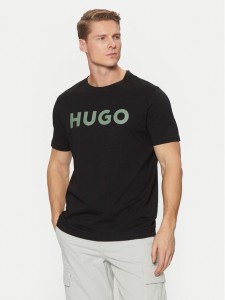 HUGO T-Shirt Dulivio 50467556 Czarny Regular Fit