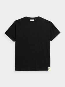 T-shirt oversize z nadrukiem męski Outhorn - czarny